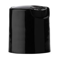 20-410 Black PP Smooth Wall Disc Top Cap
