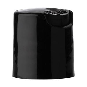 20-410 Black PP Smooth Wall Disc Top Cap