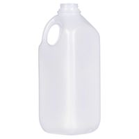 0.5 Gallon Natural HDPE Handleware Jug 38-400 Neck Finish-Front View