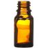 10 ml Amber Glass Dropper Bottle 18 mm Neck Finish-Front View