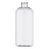 12 oz Clear PET Boston Round Bottle 24-410 Neck Finish-Front View