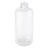 12 oz Clear PET Boston Round Bottle 24-410 Neck Finish-Top View
