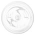 12 oz Clear PET Boston Round Bottle 24-410 Neck Finish-Bottom View