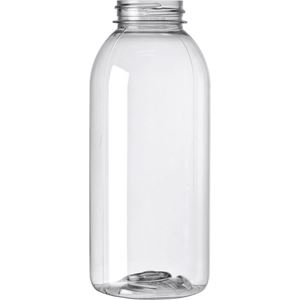 12 oz Clear PET Bullet Bottle 38 mm Neck Finish-Front View