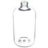 16 oz Clear PET Boston Round Bottle 24-410 Neck Finish-Front View