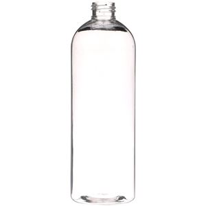 16 oz Clear PET Bullet Bottle 24-410 Neck Finish-Front view