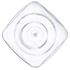 16 oz Clear PET Square Bottle 38 mm Neck Finish-Bottom View