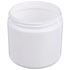 16 oz White HDPE Straight Sided Jar 89-400 Neck Finish-Front View