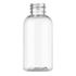 2 oz Clear PET Boston Round Bottle 20-410 Neck Finish-Front View