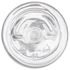 2 oz Clear PET Boston Round Bottle 20-410 Neck Finish-Bottom View