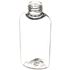 2 oz Clear PET Cosmo Oval Bottle 20-410 Neck Finish-Front View