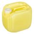 2.5 Gallon Translucent Yellow HDPE RT Series Jug 63 mm Neck Finish-Front View