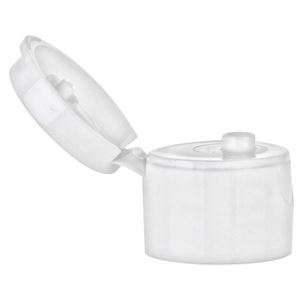 20-410 White PP Flip Top Cap, 0.125 Inch Orifice