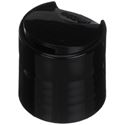 24-410 Black PP Smooth Wall Disc Top Cap