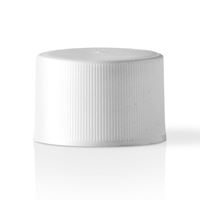 24-410 White PP Continuous Thread Closure, Poly Vinyl Liner