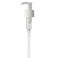 24-410 White PP Dispensing Pump, 8-3/4" Dip Tube