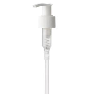 24-410 White PP Dispensing Pump, 8-3/4" Dip Tube