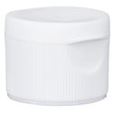 24-410 White PP Flip Top Cap, 0.125 Inch Orifice