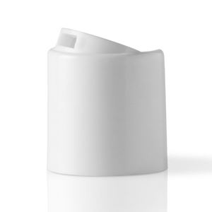24-410 White PP Smooth Wall Disc Top Cap