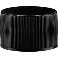 28-410 Black PP Continuous Thread Closure, Poly Vinyl Liner