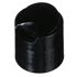 28-410 Black PP Smooth Wall Disc Top Cap