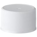 28-410 White PP Continuous Thread Closure, Poly Vinyl Liner