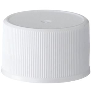 28-410 White PP Continuous Thread Closure, Poly Vinyl Liner