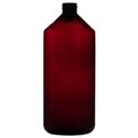 32 oz Amber PET Bottle 28-410 Neck Finish-Front View