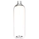 32 oz Clear PET Bullet Bottle 28-410 Neck Finish-Front View