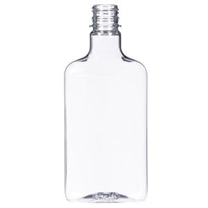 375 ml Clear PET Liquor Bottle 28 mm Kerr Neck Finish-Front View