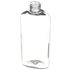 4 oz Clear PET Cosmo Oval Bottle 20-410 Neck Finish-Side View