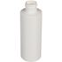 4 oz White HDPE Cylinder Round Bottle 24-410 Neck Finish-Side View