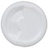 4 oz White HDPE Cylinder Round Bottle 24-410 Neck Finish-Bottom View