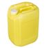 5 Gallon Translucent Yellow HDPE RT Series Jug 63 mm Neck Finish-Top View
