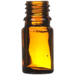 5 ml Amber Glass Dropper Bottle 18 mm Neck Finish-Front View