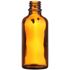 50 ml Amber Glass Dropper Bottle 18 mm Neck Finish-Front View