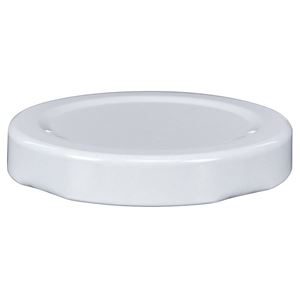 53 mm White Metal Lug Closure, Plastisol Liner