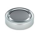 70 mm Silver Metal Lug Closure, Plastisol Liner