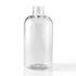 8 oz Clear PET Boston Round Bottle 24-410 Neck Finish-Front View