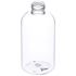 8 oz Clear PET Boston Round Bottle 24-410 Neck Finish-Side View