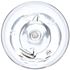 8 oz Clear PET Boston Round Bottle 24-410 Neck Finish-Bottom View