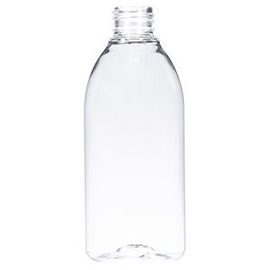 8 oz Clear PET Bottle 24-410 Neck Finish-Front View