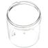 8 oz Clear PET Straight Sided Jar 70-400 Neck Finish-Side View
