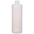 8 oz Natural HDPE Cylinder Round Bottle 24-410 Neck Finish