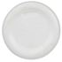 8 oz White HDPE Cylinder Round Bottle 24-410 Neck Finish-Bottom View