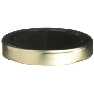 Picture of 58 mm Gold Metal Lug Closure, Plastisol Liner