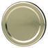 Picture of 58 mm Gold Metal Lug Closure, Plastisol Liner