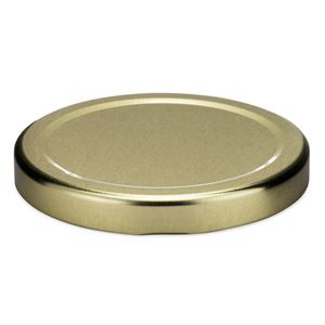 Picture of 70 mm Gold Metal Lug Closure, Plastisol Liner