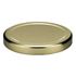 Picture of 70 mm Gold Metal Lug Closure, Plastisol Liner