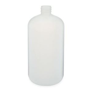 Picture of 32 oz Natural HDPE Boston Round Bottle 28-410 Neck Finish, Round Base